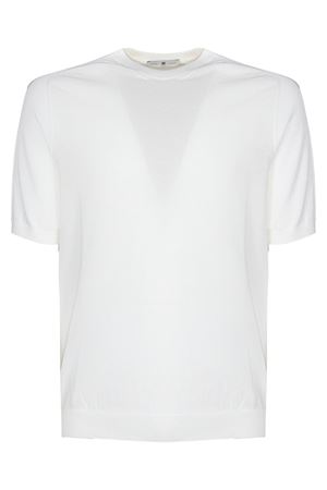 White cotton knit T-shirt PT TORINO | TL4SGM170ICH73MGU0010